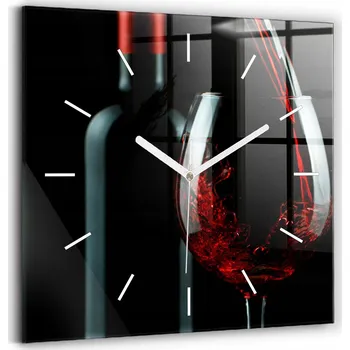 Hodiny Nástěnné hodiny Wallfluent černé 30 cm