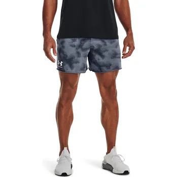 Pánské kraťasy Pánské sportovní kraťasy Under Armour RIVAL TERRY 6IN SHORT šedé 1377578-044 - M | UK 11,5 | US 12,5