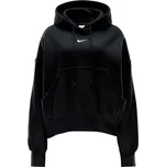 Dámská mikina přes hlavu Nike W NSW PHNX FLC OOS PO HOODIE W černá DQ5858-010 - XL | UK 9,5 | US 12