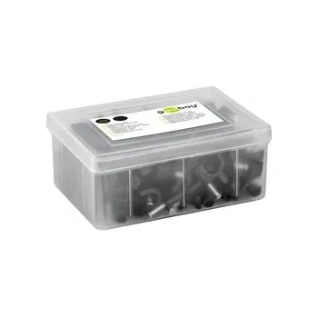 kabelová chránička Držák kabelu Flop kulatý ČERNÝ Goobay 100x 16mm