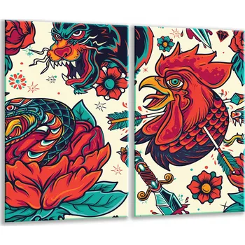 Obraz Krájecí deska TMK ArtDeko sklo 2 ks