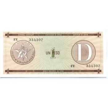 KUBA. Série D. 1 peso. Pi. FX 19.