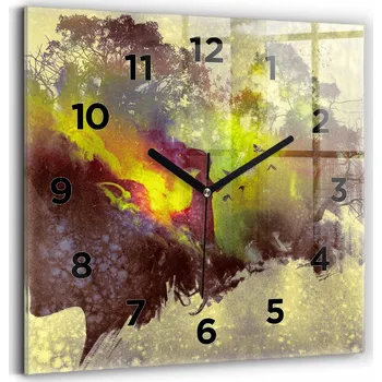 Hodiny Nástěnné hodiny Wallfluent černé 30 cm