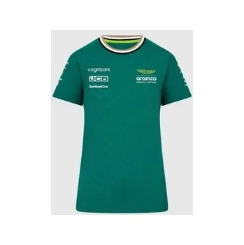 Dámské tričko Dámské týmové tričko Aston Martin F1 Team zelené - M