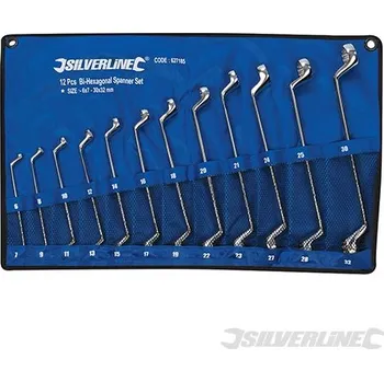 Klíč Silverline | Sada vyhnutých očkoplochých klíčů - 12 kusů - 6 - 32mm 627185