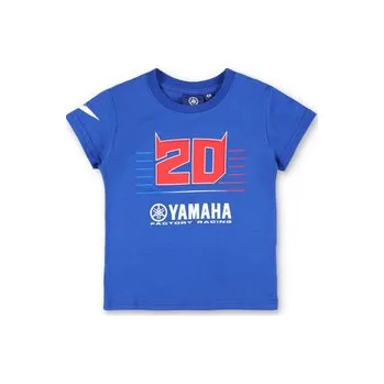 Pánské tričko Dětské triko Fabio Quartararo Yamaha MotoGP Logo modré (cs, GP racing apparel)