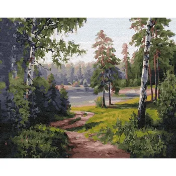 Obraz Obraz k vymalování podle čísel Artnapi Lesní cesta 40 x 50 cm