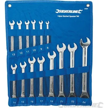 Klíč Silverline | Ráčnový klíč očkoplochý - 8 - 24mm 675226