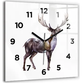 Hodiny Nástěnné hodiny Wallfluent hnědé 60 cm