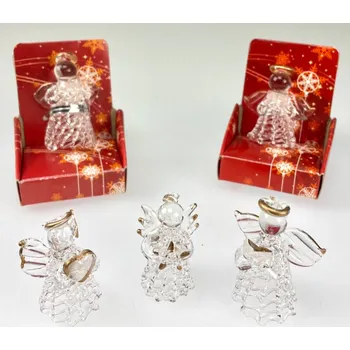 Vánoční dekorace Maják Anděl 4,8cm v dárkovém balení X1