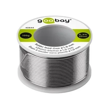 Páječka Bezolovnatý cín STŘÍBRNO + MĚĎ Goobay 1,0mm 100g
