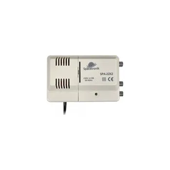 Anténní zesilovač Spacetronik SPA-22X2 FM/VHF UHF 12V TV zesilovač