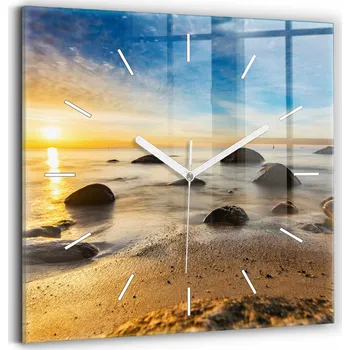 Hodiny Nástěnné hodiny Wallfluent modré 30 cm