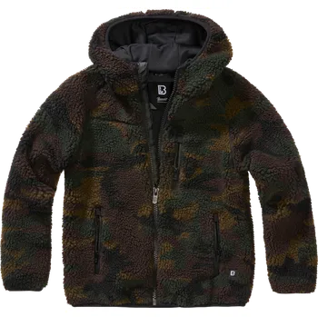 Chlapecká bunda Bunda dětská Kids Teddyfleece Jacket Hooded woodland 170/176