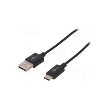 Datový kabel kabel USB A vidlice/USB C 1m černý