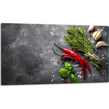 Kuchyňské prkénko SKLENĚNÁ DESKA NA KRÁJENÍ 52x30 CHILLI