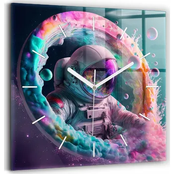 Hodiny Nástěnné hodiny Wallfluent modré 30 cm