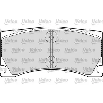 Brzdová destička Sada brzdových destiček, kotoučová brzda VALEO 601660