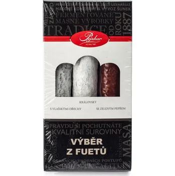 Dárkový potravinový koš Pejskar Dárkové balení 3x výběr z fuetů