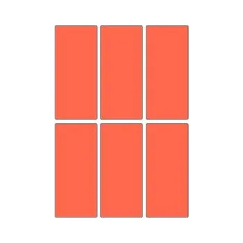 Samolepící etiketa Samolepicí etikety 31 x 69 mm, A6 (10 ks) červené