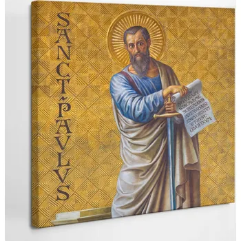 Obraz Obraz na plátně Dárek Foto-obraz Freska sv. Pavla Apoštola 40x40 cm