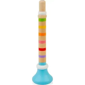 Hudební nástroj pro děti Bigjigs Toys Trumpetka 1 ks modrá