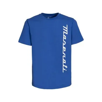 Maserati pánské tričko s nápisem Maserati modré - S