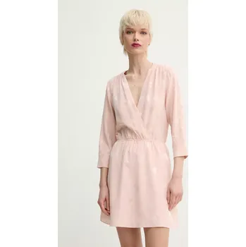 Dámské šaty Hedvábné šaty ZADIG&VOLTAIRE oranžová barva, mini, WWDR02526 WWDR02526.670 24X, vel. M