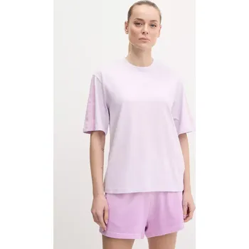 Pánské tričko Bavlněné tričko adidas Essentials fialová barva, JE1220 04X, vel. XXS