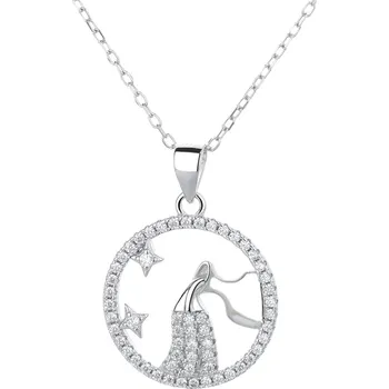 Přívěsek Majya Stříbrný přívěsek s řetízkem se zirkony VODNÁŘ Ag/; ≤3,29 g 11089