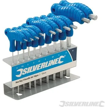 Klíč Silverline | Sada zástrčných klíčů s T-rukojetí - 10 dílů - 2 - 10mm 323710