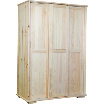 Šatní skříň Doktor Šatní skříň 120 s posuvnými dveřmi Zvolte odstín: Kaštan moření dřeva