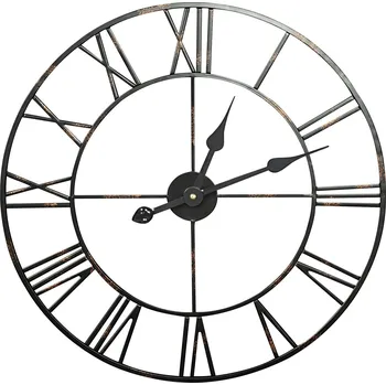 Hodiny Vintage kovové nástěnné hodiny dekorativní - 70 cm