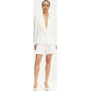 BOSS Šortky z materiálu 50537474 Bílá Regular Fit 40