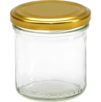 Zavařovací sklenice Zavařovací Sklenice na koření se zlatým víčkem 165 ml