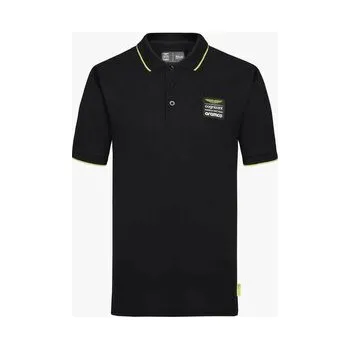 Pánské tričko Aston Martin F1 Team volnočasová polokošile černá - L