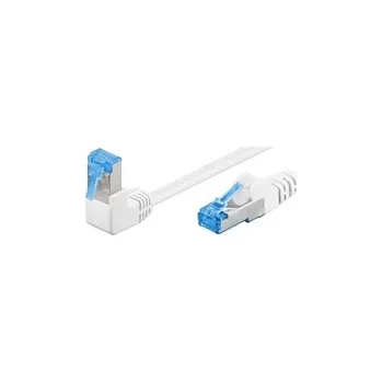 Síťový kabel LAN Patchcord kabel CAT 6A S/FTP 1x90 bílý 1m