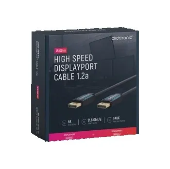 Video kabel CICKTRONIC DisplayPort DP - DP 1.2 4K kabel 15m