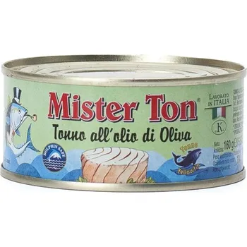 konzervovaná ryba Mister Ton Tuňák v olivovém oleji