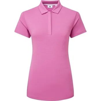Pánské tričko Footjoy Jacquard SS Shirt Womens Berry S Polo košile