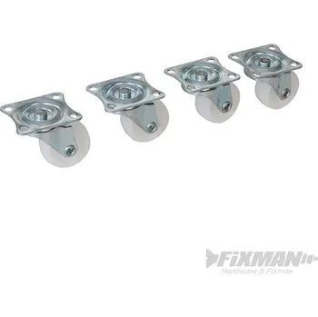Pojezdové kolečko FIXMAN | Otočné kolečko pro lehké zatížení 4 ks - 31mm 372189
