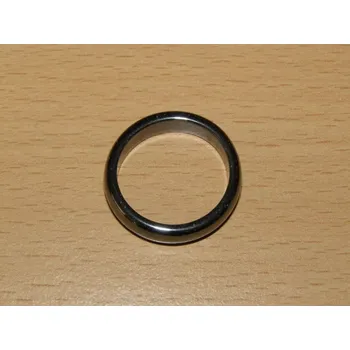 Drahý kámen Hematit - Prstýnek - průměr 20 mm - kp95