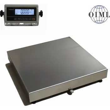 Průmyslová váha LESAK 1T4040LN-RWP, 300kg/50g, 400mmx400mm, lak/nerez, úlová váha