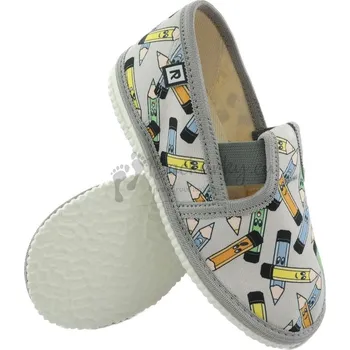 Chlapecké bačkory Dětské pantofle RAK 943022 - Šedé tužky - vel. 30