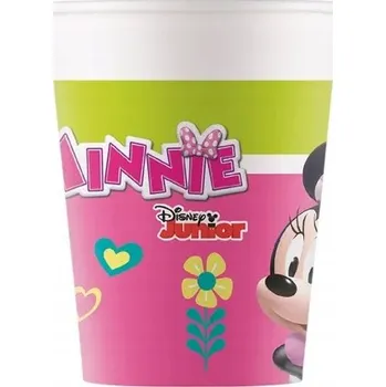 Party nádobí Papírové Kelímky Procos Minnie Mouse 200 ml 8 kusů