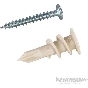 FIXMAN | Self-Drill Fixings 100pk - Nylon 12 x 32mm 475004