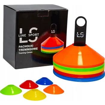 Vrták Tréninkový kužel Line Sport vícebarevný s otvory sada 50 ks