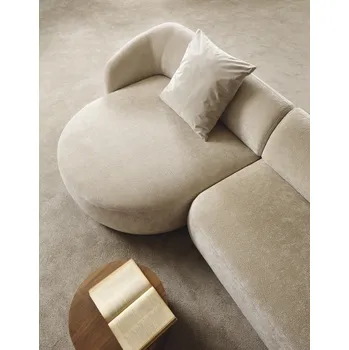 Pohovka PCo Modul k sedací soupravě BONO OTL/OTR 144 cm Roh sedačky: Levý roh, Barva látky: DRESS ME 21 (Kávová hnědá)