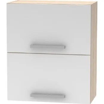 Obývací stěna Horní výklopná skříňka 2DV, dub sonoma / bílá, NOPL-008-VH