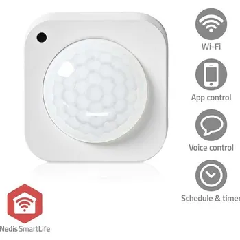 Pohybové čidlo NEDIS chytrý detektor pohybu/ Zigbee 3.0/ napájení z baterie/ životnost baterie 24m/ úhel 100 °/ rozsah 7 m/ bílý